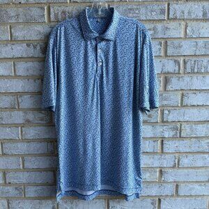 Peter Millar Summer Comfort Short Sleeve Golf Polo Shirt Men's Size M